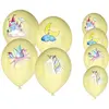 Lot de 8 ballons anniversaire Licornes