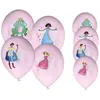 Lot de 8 ballons anniversaire Princesses