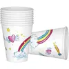 Lot de 8 gobelets  anniversaire Licornes
