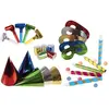 P'tit Clown 1 Kit festif métallique cotillons pour 5 personnes REF/22403