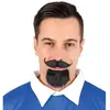 Barbe et moustache de mousquetaire, noire