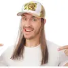 Casquette avec cheveux, Beauf d'or - adulte