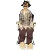 PTIT CLOWN àpouvantail sur chaise à bascule - animé, sonore, lumineux - 120cm