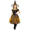 RueDeLaFete Déguisement sorcière - noir, orange - Fille - 3/4 ans 24190PC