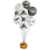 RueDeLaFete Lot 10 Ballons Ø 23cm Halloween - blanc, noir 24131PC