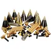 Kit cotillons noir et doré 10 personnes