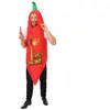 Costume piment rouge, adulte - Taille unique