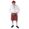 P'tit Clown Kilt écossais homme - Rouge à carreaux - Taille unique 44/48
