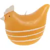 Amadeus - Bougie Poule moutarde 10,5 cm (lot de 4)