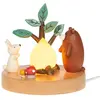 Veilleuse feu de camp - Amadeus - Jaune - Polyresine
