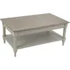 Table Basse - AMADEUS - Édouard - Bois massif - Gris - Romantique