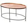 Table basse ovale cuivre - Amadeus - Cuivre - Métal
