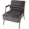 Fauteuil - AMADEUS - Hutch Gris - Vintage - Avec accoudoirs - 1 place