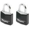 Master Lock MASTERLOCK Lot de 2 cadenas aluminium 30mm couverture vinyle