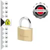 MASTER LOCK Cadenas laiton - 40 mm - anse acier 22 mm