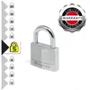 MASTER LOCK Cadenas 40 mm aluminium massif Cemente