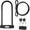 Antivol U avec Câble - MASTER LOCK - Modele XL - Sold Secure Gold, Police Approved