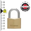 MASTER LOCK Cadenas laiton - 40 mm - anse hexagonale