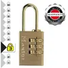 MASTERLOCK Cadenas 20mm à combinaison finition laiton