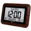 GEEMARC Horloge radiopilotée VISO 10 avec Cadre imitation bois