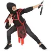 Déguisement Top Et Accessoires Ninja Pour Enfant 5-8 Ans - Rouge