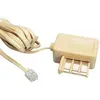 CUC Dacomex Connectique téléphonie et ADSL Cordon RJ11 / Gigogne Mâle/Femelle 3 M 93650