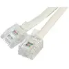 Dexlan Cordon RJ11 - 2 metres - Câble de téléphone - Ivoire - RJ-11 - mâle