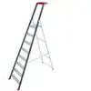Escalux V22458 Prolux Plus Escabeau Professionnel 8 Marches, Gris