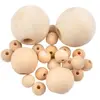Paris Prix Lot de Perles en Bois A Peindre 12cm Naturel