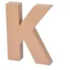 Paris Prix Homéa, Lettre Carton 14 x 3 x H18 cm à Décorer "K"
