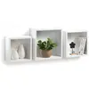 Homéa HOMEA Set de 3 étagères cubes de rangement 23-26-30 c...