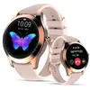 LUNIQUESHOP Round 2 Montre Connectée ROSE Tactile Petite Taille Ronde ...