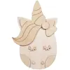 Paris Prix Homéa, Tête Animal à Peindre en Bois 22,5 x 35 cm Licorne