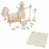 Paris Prix Kit Scènes de Noël 3D "Bonhomme de Neige" 10cm Naturel