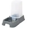 Love Story, Distributeur d'Eau et Croquettes Plastique 1,5L Gris
