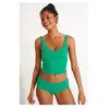 Top à bretelles vert TIAMO SCRUNCHY XXS