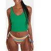 Top à bretelles vert TIAMO SCRUNCHY XS