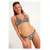Banana Moon Bas de maillot de bain noir imprimé zèbre MIVRA ZEBRAS M