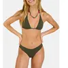 Banana Moon Haut de maillot de bain triangle kaki CRICO COLORSUN M