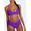 Banana Moon Bas de maillot de bain shorty violet BIA POPCORN S