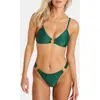 Banana Moon Bas de bikini brillant vert LINEA CALICARI XL