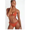 Banana Moon Bas de maillot de bain smocké marron VAIVA GROOVE XL