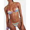 Banana Moon Bas de maillot de bain rayé brillant LUMA LOMARICA XL