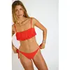 Haut de maillot de bain bandeau orange WESTO FRINGES XL