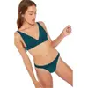 Bas de maillon de bain vert foncé TALA ROMEO XL