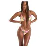 Banana Moon Bas de maillot de bain jaune imprimé fleurs et palmiers Luma LIMETROPIC XS