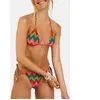 Haut de bikini imprimé zig-zag CIRO NALIKA XL