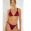 Bas de maillot de bain bordeaux AGUA CORALISS XL