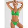 Banana Moon Haut de maillot de bain vert Miko Scrunchy L