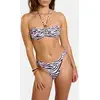 Haut de maillot bandeau imprimé zèbre FADIO WILDJUNGLE L